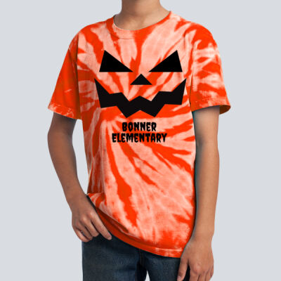 Youth Tie-Dye T-Shirt - Fall - Jacko Lantern Black Thumbnail