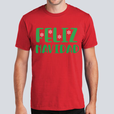 Adult T-Shirt - Fall Holidays - Feliz Navidad - Green Thumbnail