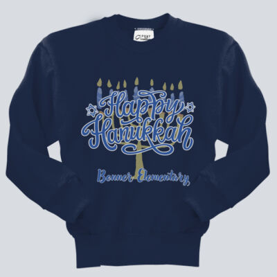 Youth Crewneck - Winter Holidays - Happy Hanukkah Thumbnail