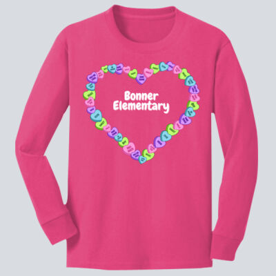 Youth Long Sleeve Shirt - Spring Holidays - Candy Hearts Thumbnail