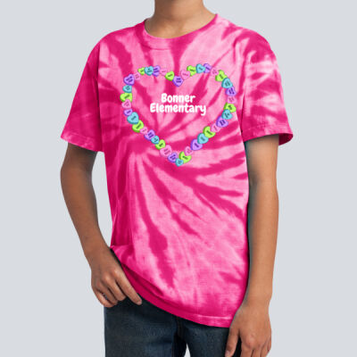 Youth Tie-Dye T-Shirt - Spring Holidays - Candy Hearts Thumbnail