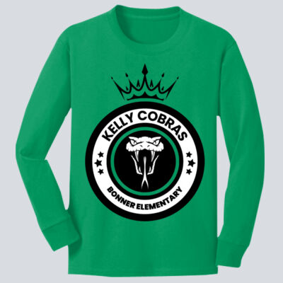 Youth Long Sleeve Shirt - Kelly Cobras Crown Thumbnail