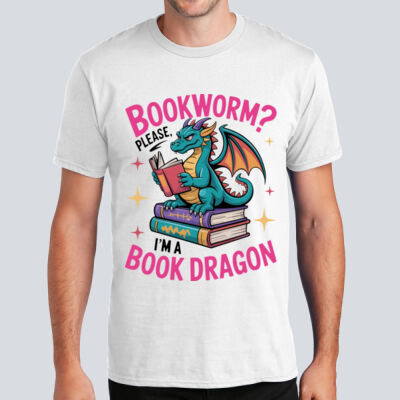 Adult T-Shirt - Book Dragon Thumbnail