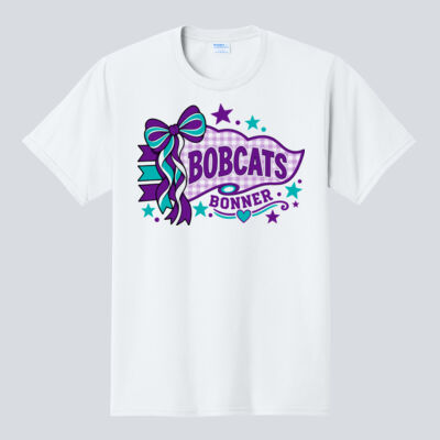 Adult T-Shirt - Bonner Bobcats Cheer Bow Thumbnail
