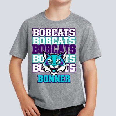 Youth T-Shirt - Bonner Bobcat Stack Thumbnail