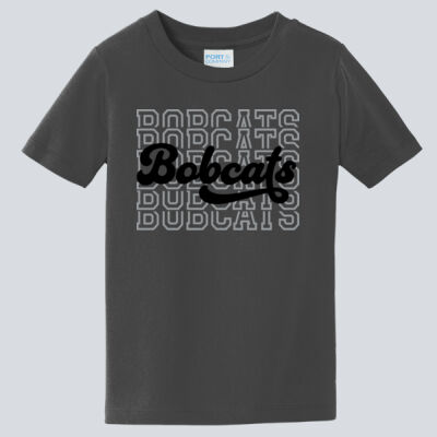 Toddler T-Shirt - Bobcats Repeat Script — Charcoal Thumbnail