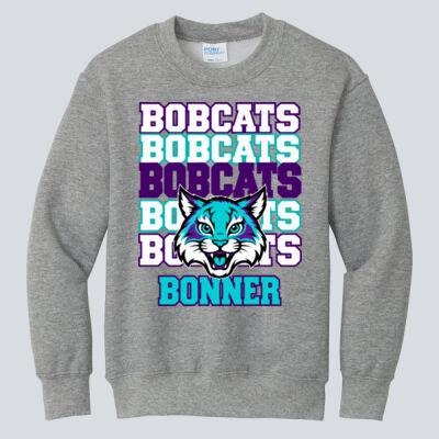 Youth Crewneck - Bonner Bobcat Stack Thumbnail